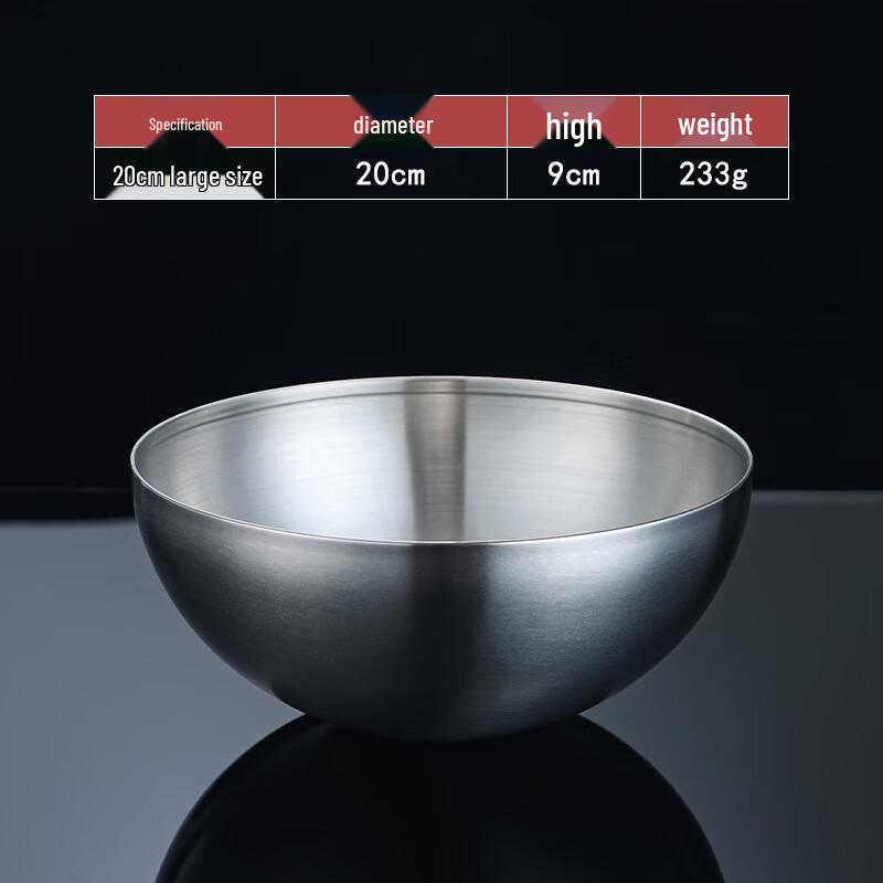 Korean Style 304 Stainless Steel Mixing & Salad Bowls