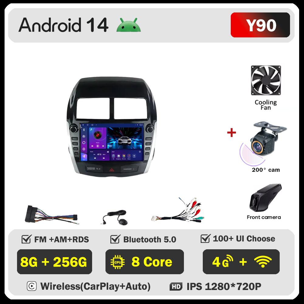 Car Multimedia Player For Mitsubishi ASX 2010-2016 Car Radio Player Wireless Android Auto Intelligent System Mirror Link GPS