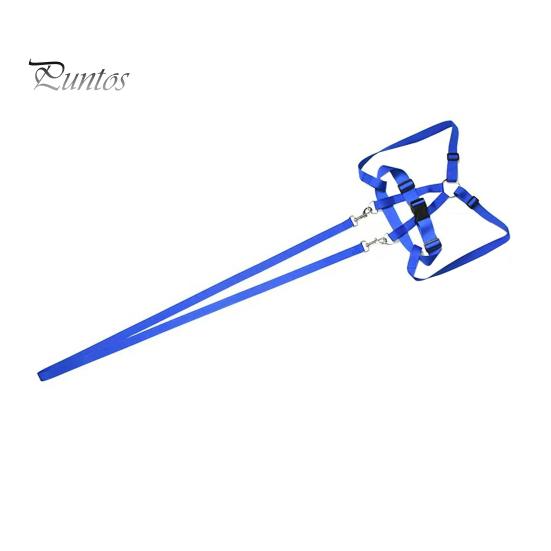 

Регулируемая детская игровая сбруя для верховой езды, износостойкий поводок безопасности с металлическими пряжками, аксессуар для ролевых игр для мальчиков и девочек синий