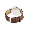 Casio DRESS Fashion Trend Simple Retro Quartz Movement Leather Strap Japanese and Korean Watch Men's Watch White Dial MTH-1060L-7APF