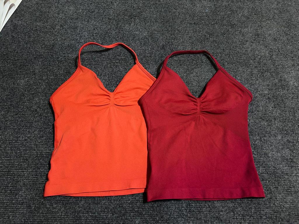 DFYNE Sports Vest & Halter Bra 3/4 Shorts Set