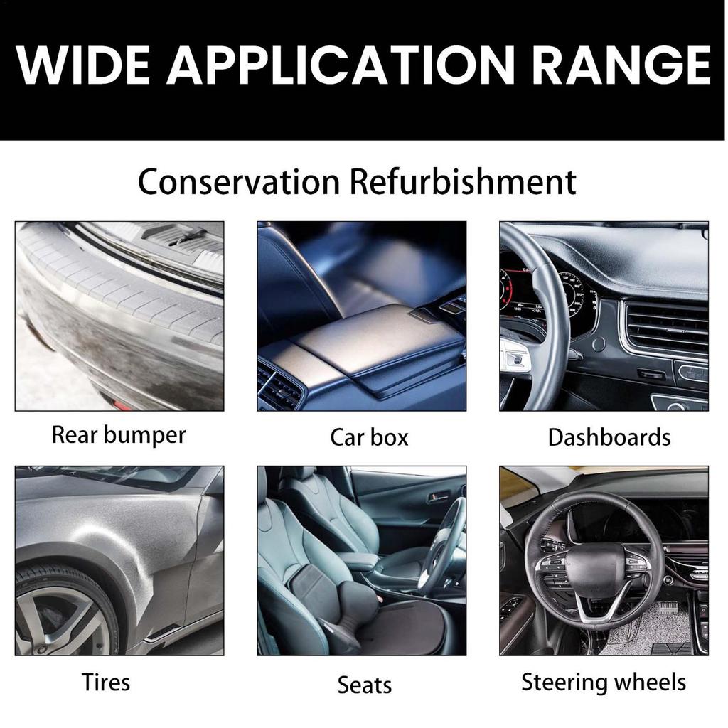 Dashboard Plastic Restorer 100g Long Lasting Car Renewal Cream Interior Polish Cleaner Scratch Repair for Leather Seats & Trim