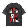 Tv Play Washed Vintage Dexter Morgan Graphic Tshirts Mens Women Clothing Casual Short Sleeve T Shirts Fashion Gothic Tshirt