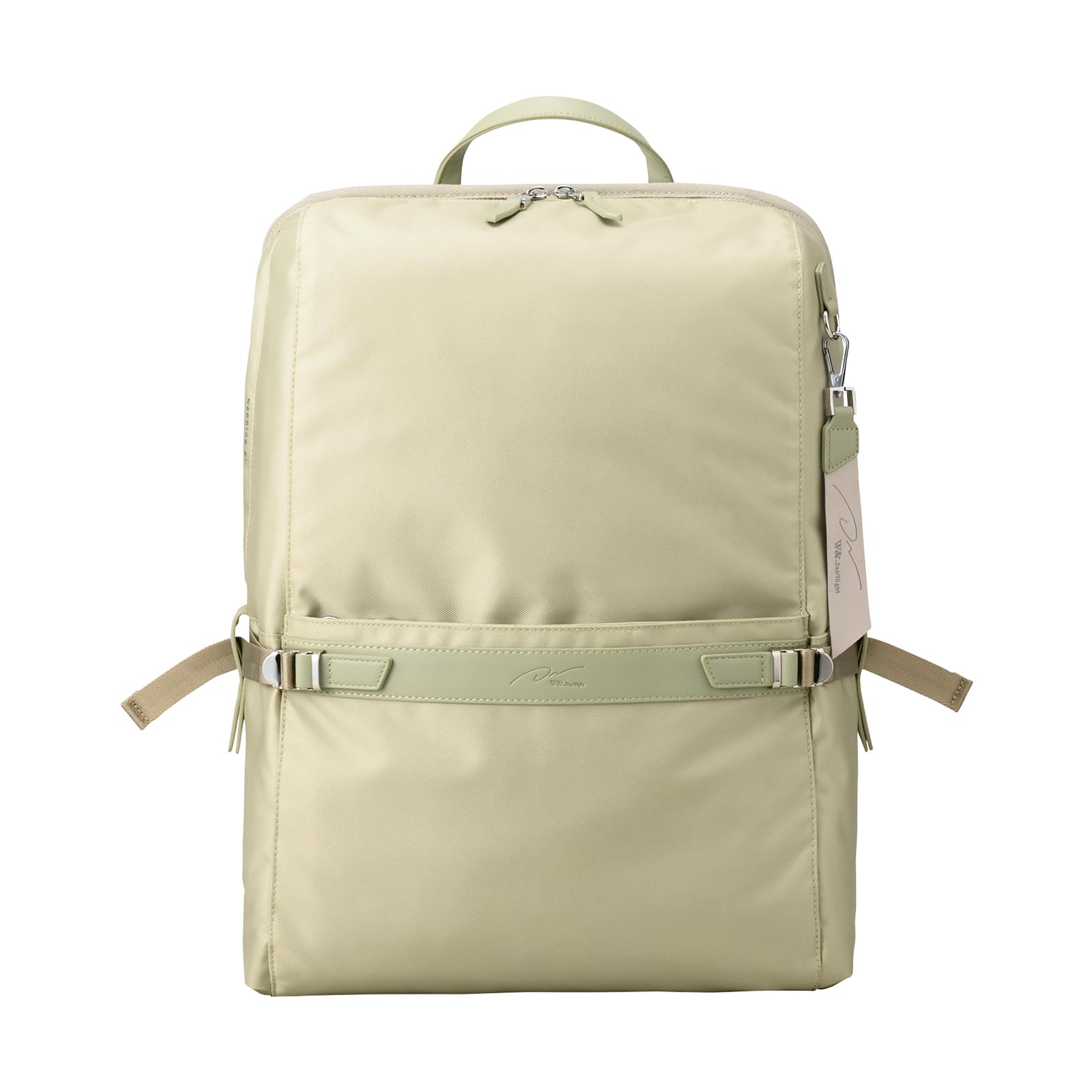 

and Day Rucksack Rikka Square Backpack B4 size storage PC storage Sage Green [Double Night] 15.6inch No.11713 Women s