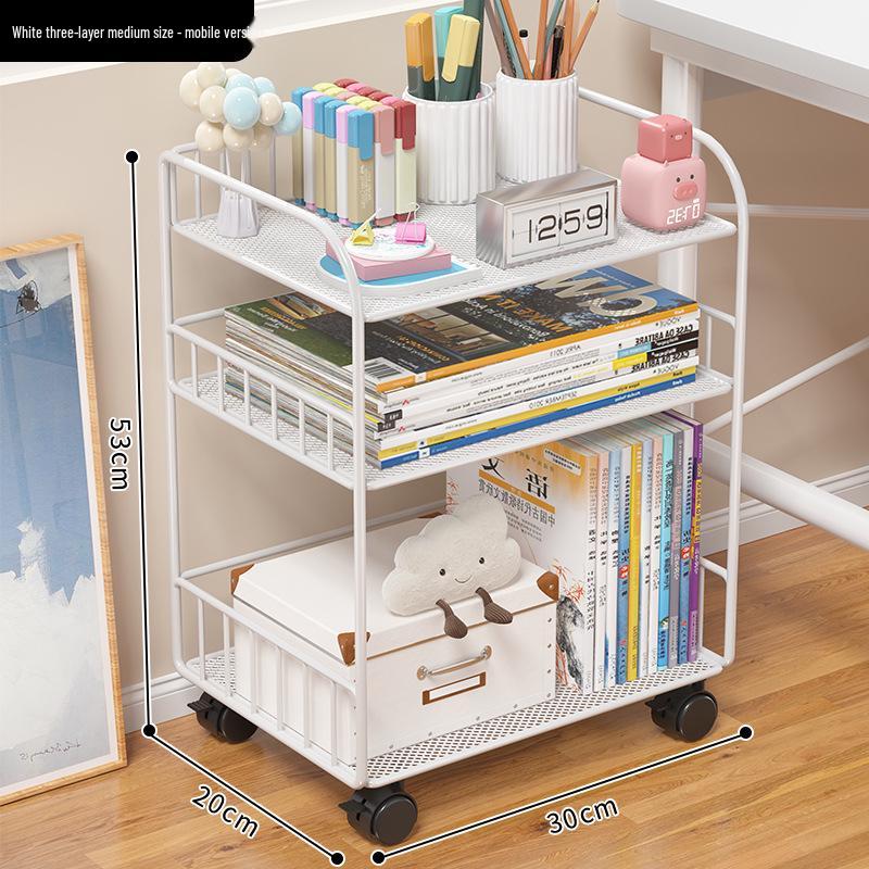 Multilayer Desktop Bookshelf and Organizer for Office, Dining, or Dorm Desk