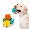 Natural Rubber Pet Dog Toys Dog Chew Toys Tooth Cleaning Treat Ball Extra-tough Interactive Elasticity Ball for Pet Products