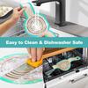Silicone Bread Sling Dutch Oven - Best Japan Silicone Non-Stick & Easy Clean Reble Baking Mat With Extra Long Handles, Baking Sheet Liner 2 Pcs (Aqua
