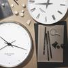 Georg Jensen Henning Koppel Analog Wall Clock, White, Diameter 30cm x Depth 6cm, Product Number: 3587583