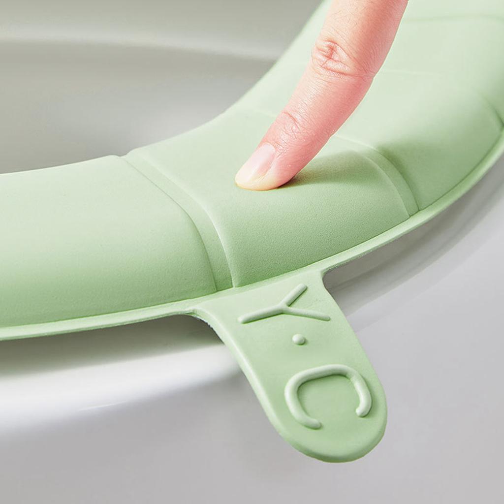 Sticky Toilet Mat EVA Waterproof Closestool Toilet Seat Pad Washable Household Toilet Seat WC Toilet Covers Bathroom Accessories