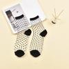 Women Ladies Spring Thin Classic Boat Socks Summer Breathable Plaid Stripes Dots Transparent Women Crystal Silk Japanese Socks