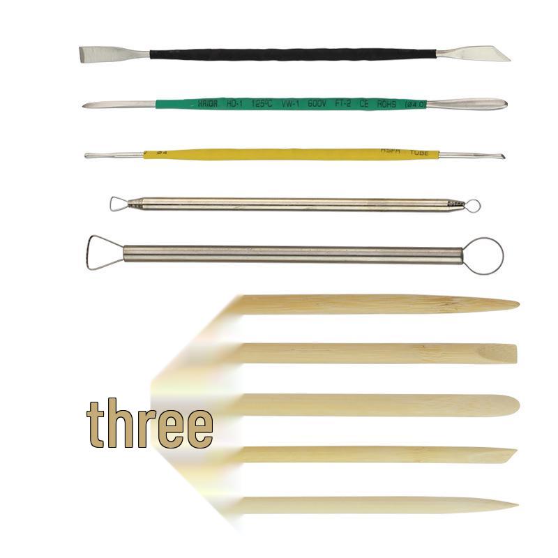 10-Piece Sculpting Knife Set for Fine Clay, Pottery & Polymer Modeling