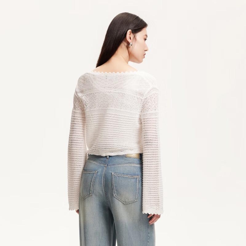 VEROMODA 2025 Summer Lace-Knit Cardigan