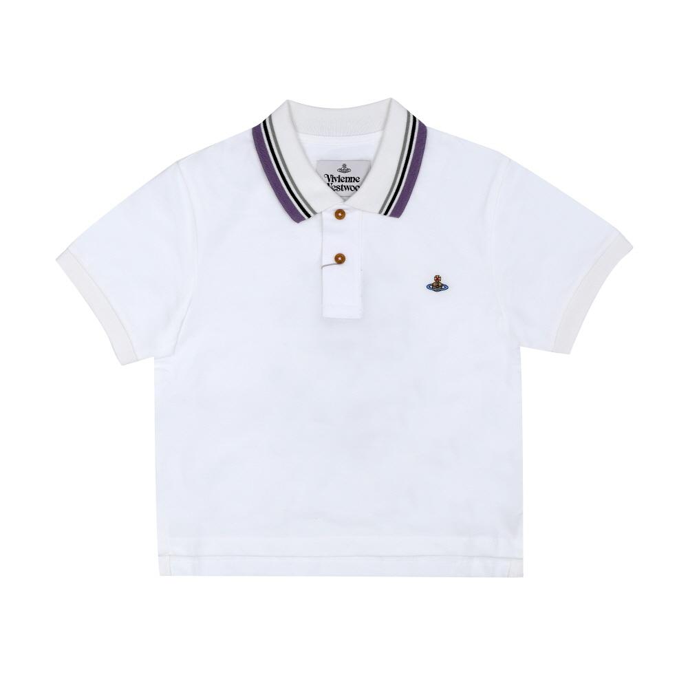 

Vivienne WeSTwood Женская S Короткий рукав Мини Классическая Поло Футболка Логотип Orb 1h0100 1H010003 J0009 A401 (XS)