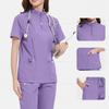 Unisex Quick-Drying Short-Sleeved Doctor's Coat for Surgery and Beauty Work