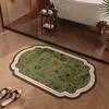 Absorbent Quick-Dry Diatom Mud Bathroom Mat - Anti-Slip Soft Pad for Restroom & Toilet.
