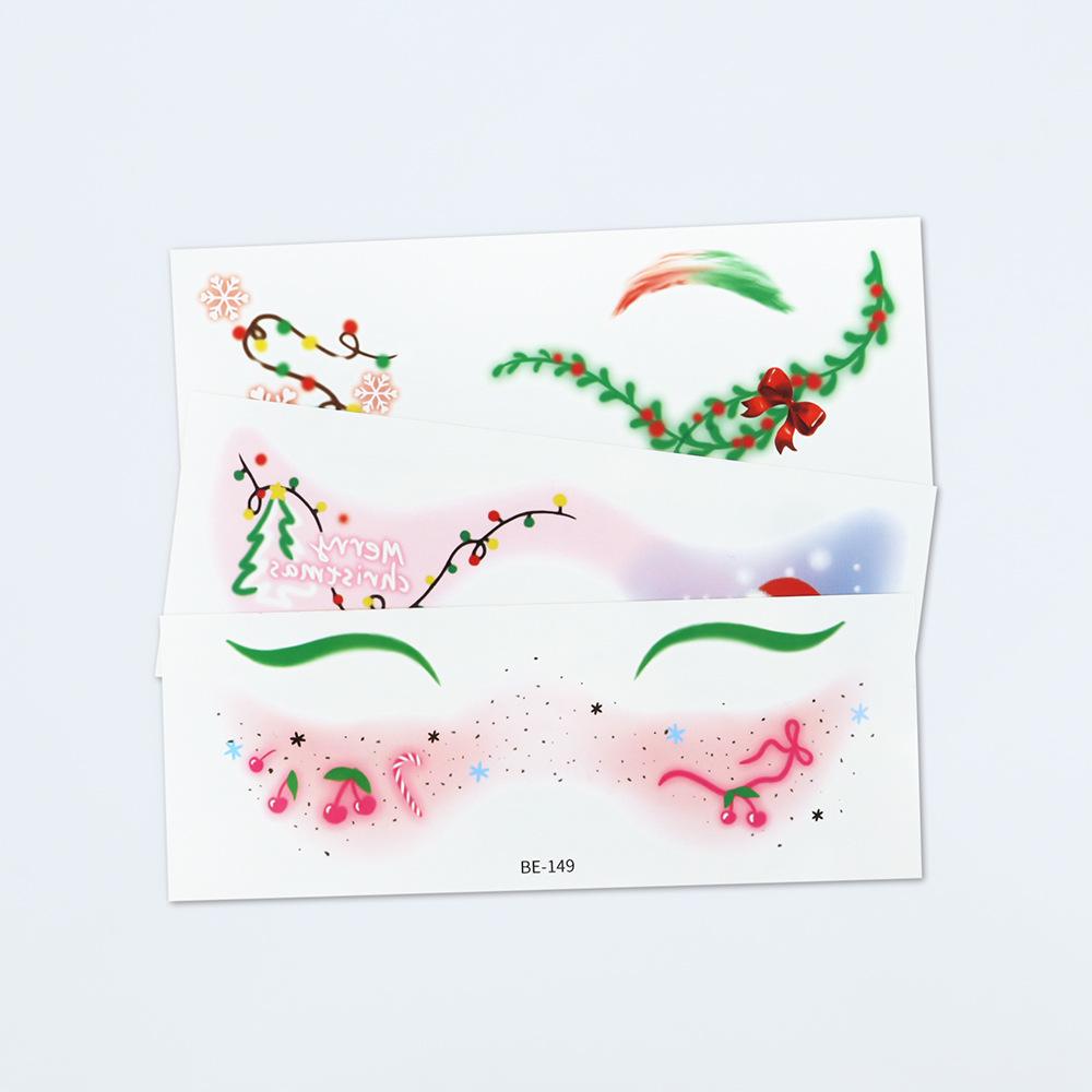 Ricalon Christmas Face Stickers for Kids – Snowflake & Freckle Tattoos