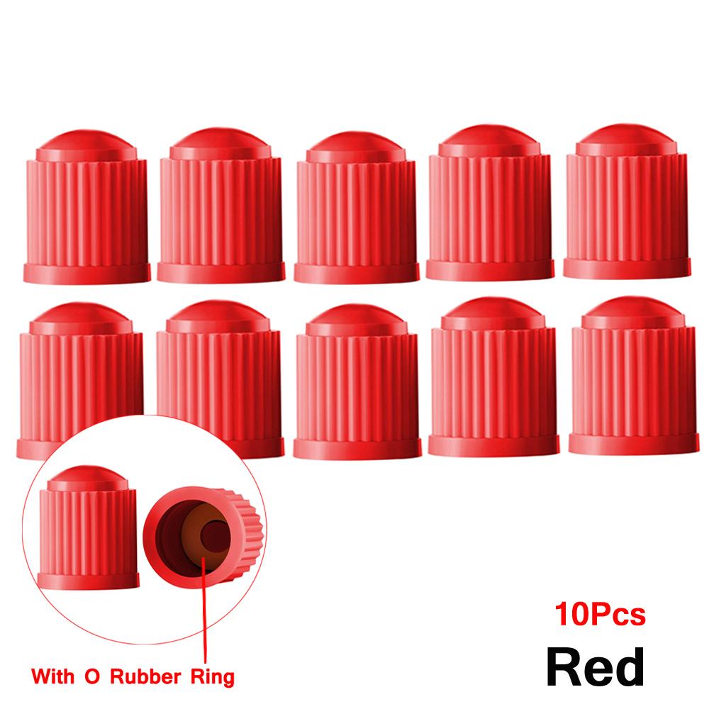 TPMS Tire Valve Caps with Rubber Seal Plastic Valve Dust Caps Covers for Car Motorbike Trucks Bike Bicycle Tyre Accessories Stem Caps1