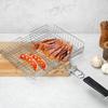 Vikbar fiskgrillkorg Extra stor grillnätmatta BBQ-verktyg Grillställ Utomhus