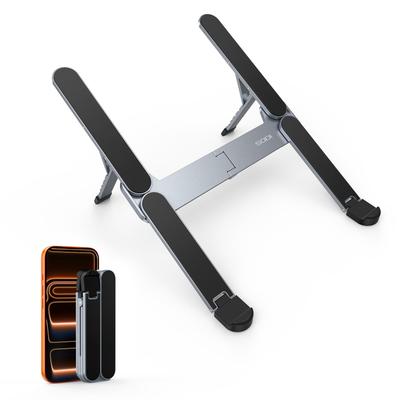 SODI Innovative and Ultra-Compact Laptop Stand, Foldable, Stable, Ultra-Lightweight, Adjustable Angle, Improves Posture, Stylish, Desktop, Portable, S