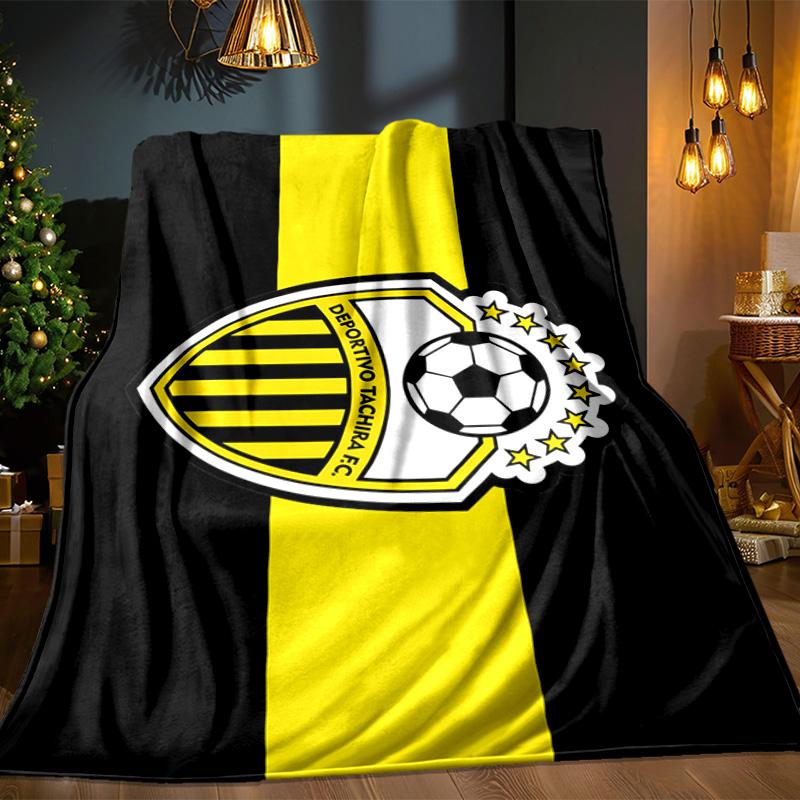 Deportivo Tachira Fc Crest Blanket Outdoor Flannel Blanket for Camping, Hiking, Garden Parties, Picnic Essentials,gift for family and friends