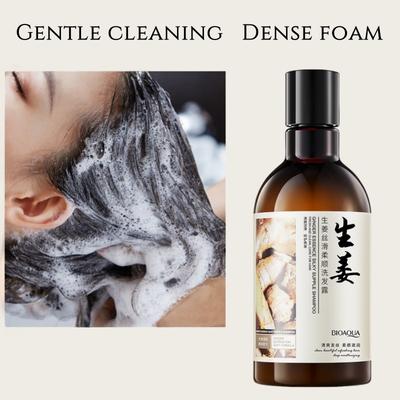 250ml Ingwer Seidig und Geschmeidig Shampoo , Sanft und Reinigend, Reichhaltiger Schaum, Leicht auszuspülen, Macht Trockenes und Frizziges Haar Frisch und Elegant