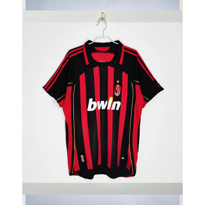 0607 AC Milán Milánský dres Kaka 95-20 Ronaldinho a retro fotbalový dres