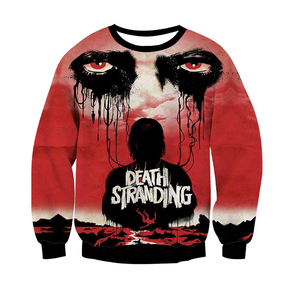 Autumn Halloween Horror Pattern 3D Printed Hoodies Fashionable Casual Sports Long Sleeved Men's Hoodies