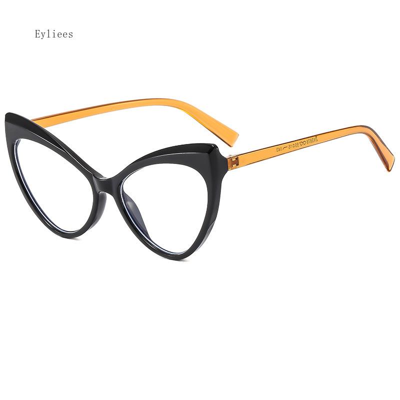 

Fashion Colorful Polygon Cat Eye Glasses Frame Women Clear Anti Blue Light Eyewear Vintage Men Optical Leopard Frame gafas