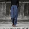 Women's Winter Cotton Linen Patchwork Trousers - Thick, Quilted, & Slimming Ramie Casual Pants