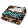 off campus Hannah and Garrett  Blanket Flannel  Warm Throw Blankets for Bedroom Sofa Bed Rug