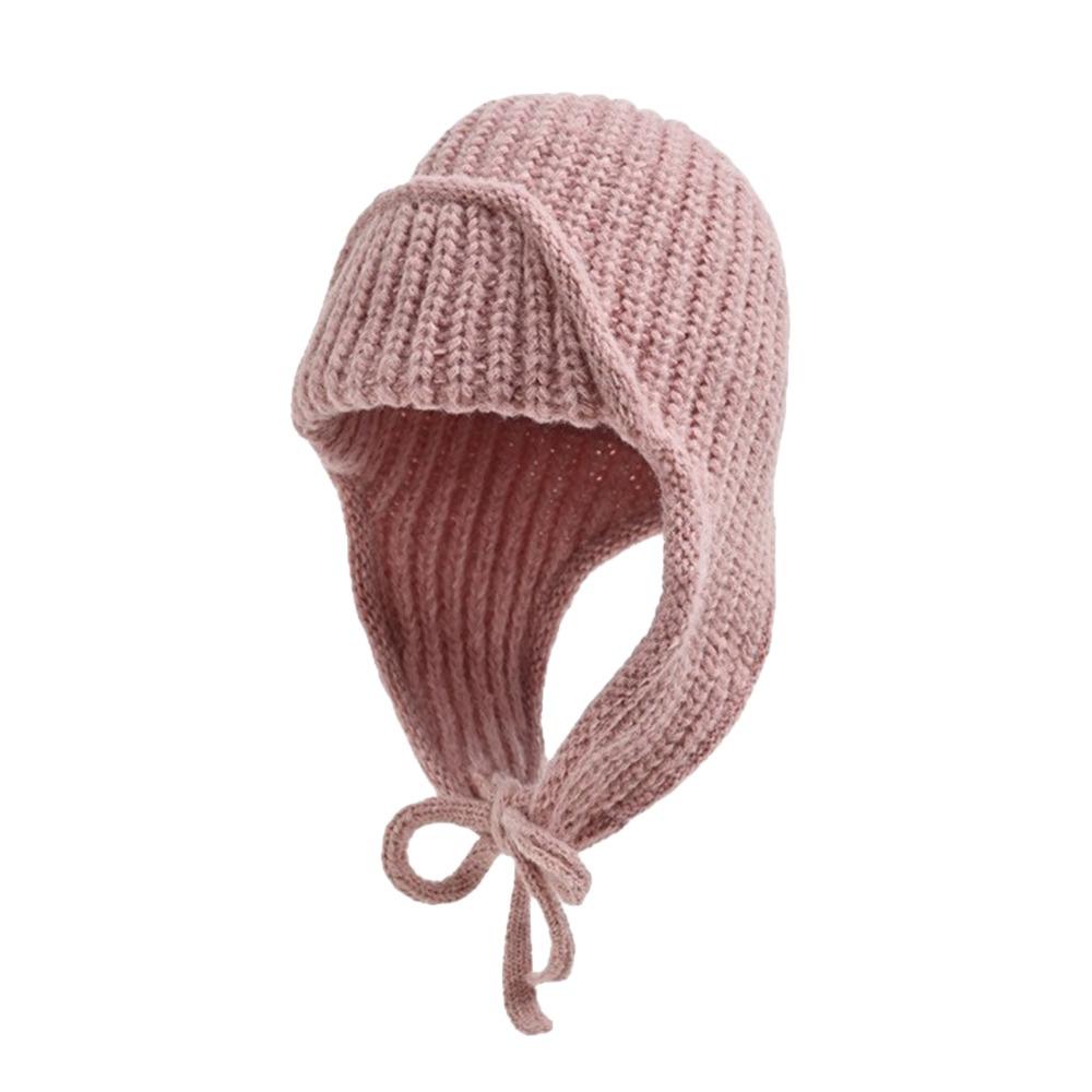 Fashion Thickened Winter Knitted Hat Warm Ear Protection Lei Feng Hat Elastic Casual Beanies Cap Women