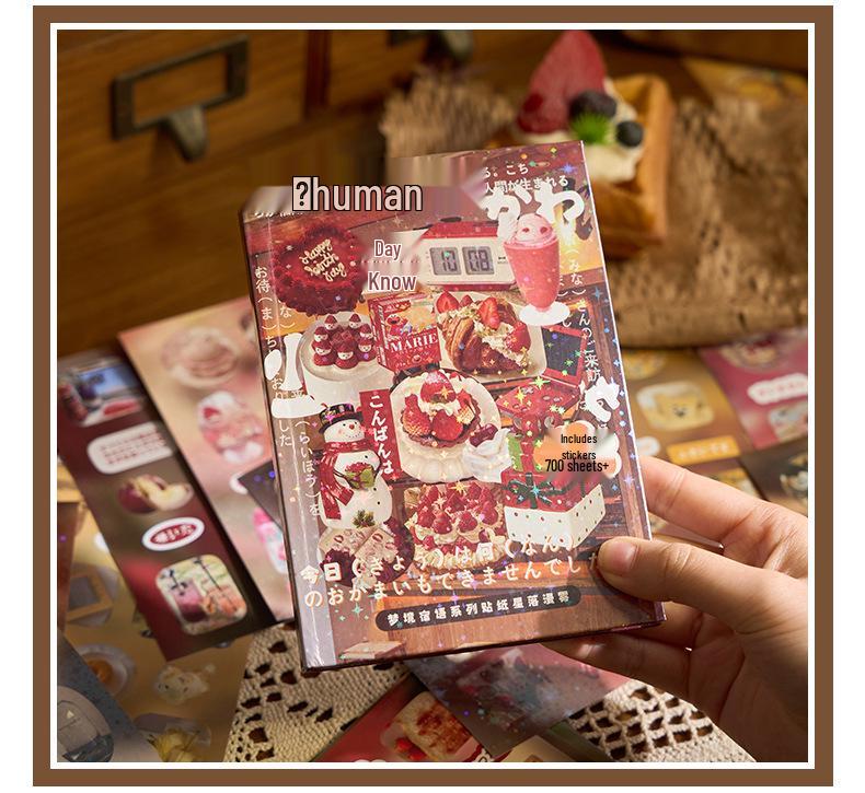 Dream Inn Japanese Retro Die-Cut Sticker Book - DIY Daily Planner Decorative Stickers