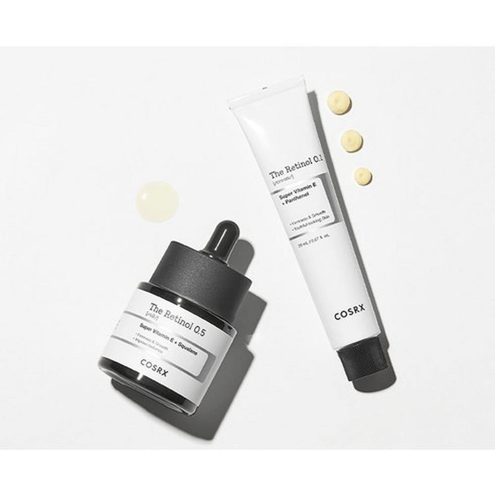COSRX Die Retinol 0,1 Creme 20 ml (2 Stück) – Milde Retinol-Behandlung, Texturpflege, Koreanisch