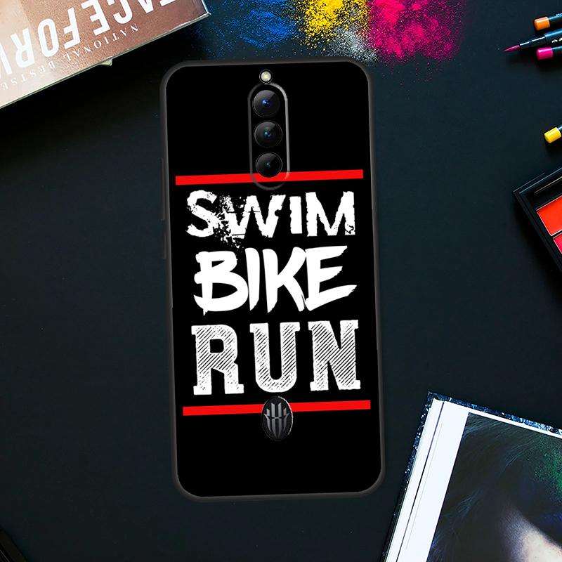 Swim Bike Run Triathlon Case For ZTE Nubia Red Magic 9 8 8S Pro Plus RedMagic 6S 7S Pro 6 7 Pro 5S 6R 5G Back Cover
