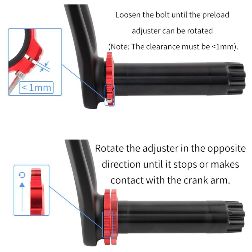 29mm Bike Crank Adjuster Threaded Washer Bicycle Crank Adjuster  Cycling Maintenance
