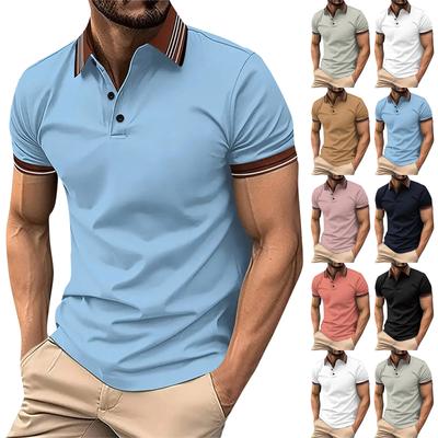 Men's Summer Leisure Culture Breathable Short Sleeved Shirt Top