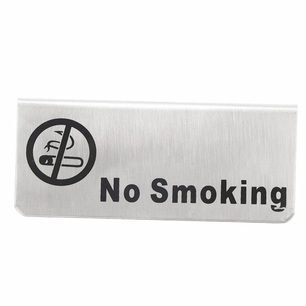 Stainless Steel Double Sided English Letters Marks Table Sign for Restaurant Hotel Bar Pub