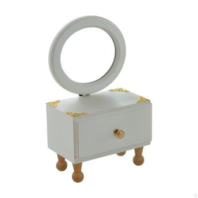 Tisch-Make-up-Spiegel mit Schublade Kosmetik-Organizer Heimdeko Elegant Geburtstagsgeschenk für Frauen