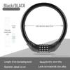 Universal Bike Lock: Anti-Theft Password Lock for Mountain Bikes & E-Bikes, Leather Ring, Portable Thick Cable Lock, Durable & Secure.