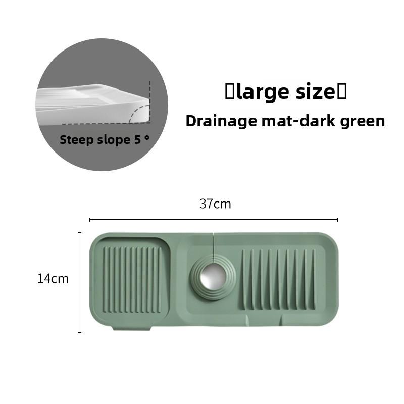 Silicone Drain Pad, Faucet Drain Pad, Kitchen Countertop Sink Drain and Splash-proof Wonder