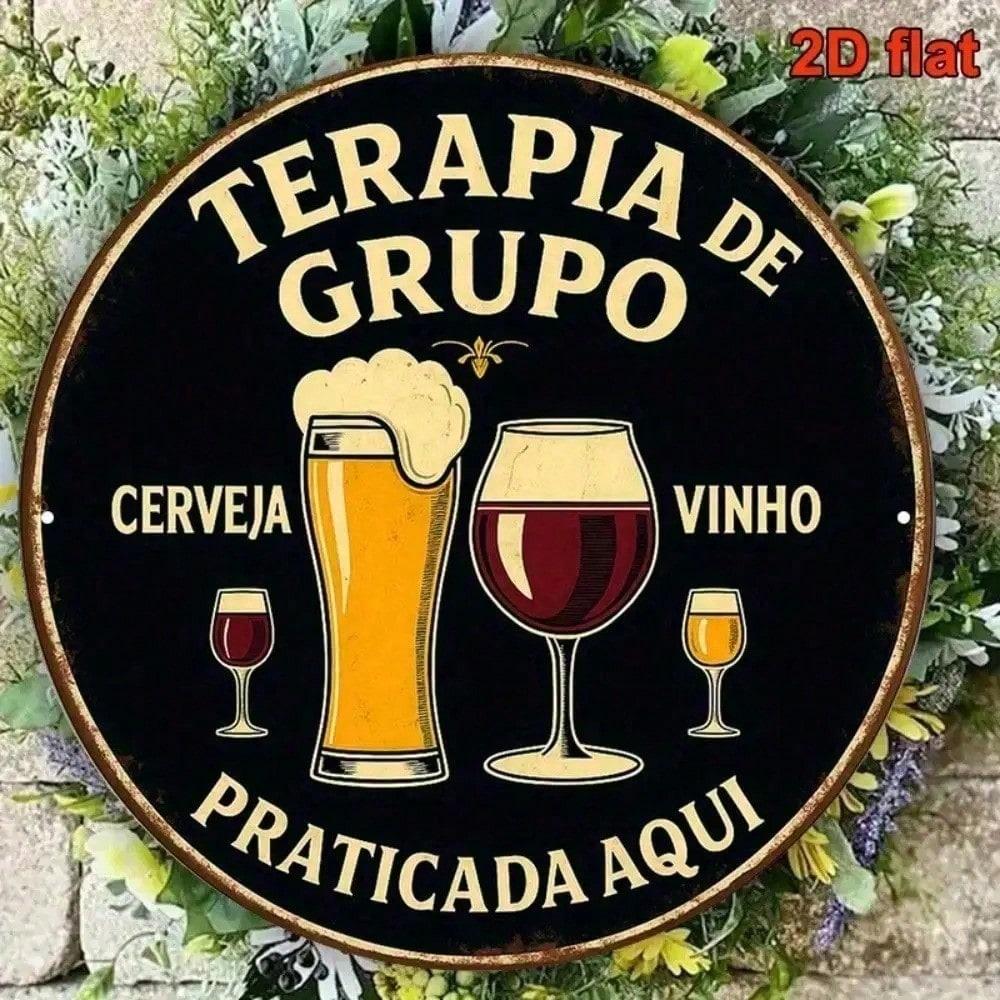 

Vintage Portuguese Beer Aluminum Metal Wall Art Sign Round Plaque 8 Inch Retro Home Bar Kitchen Cafe Decor Rustic Man Cave різнокольоровий