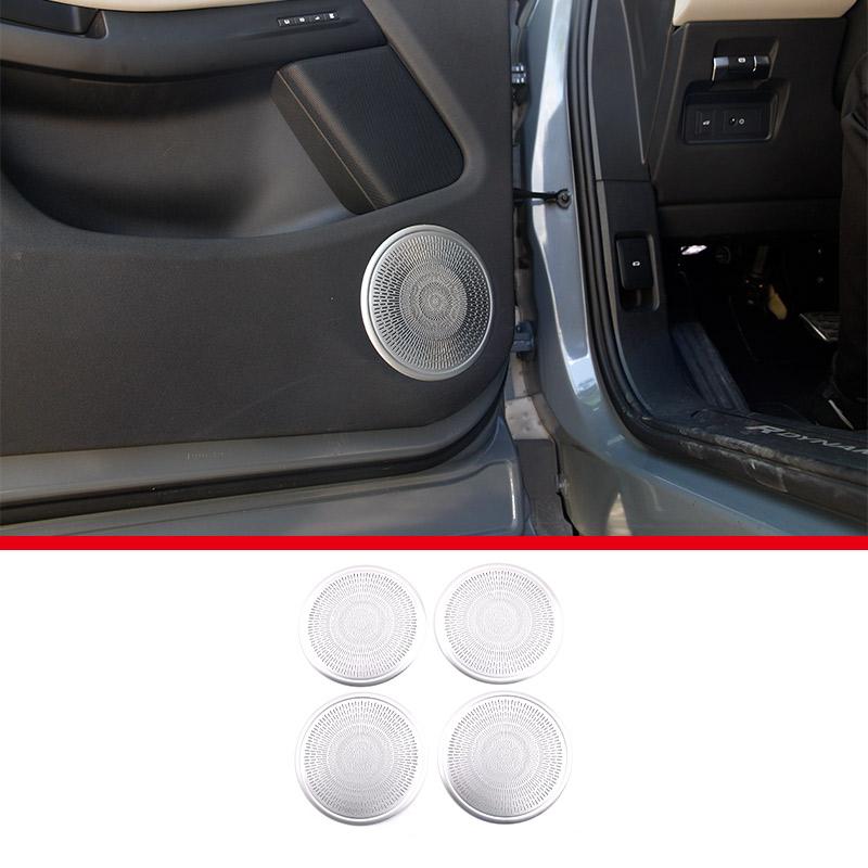 Car Styling Door Audio Speaker Net A-Pillar Horn Cover Trim For Land Rover Range Rover Evoque 2019 2020 Aluminum Alloy