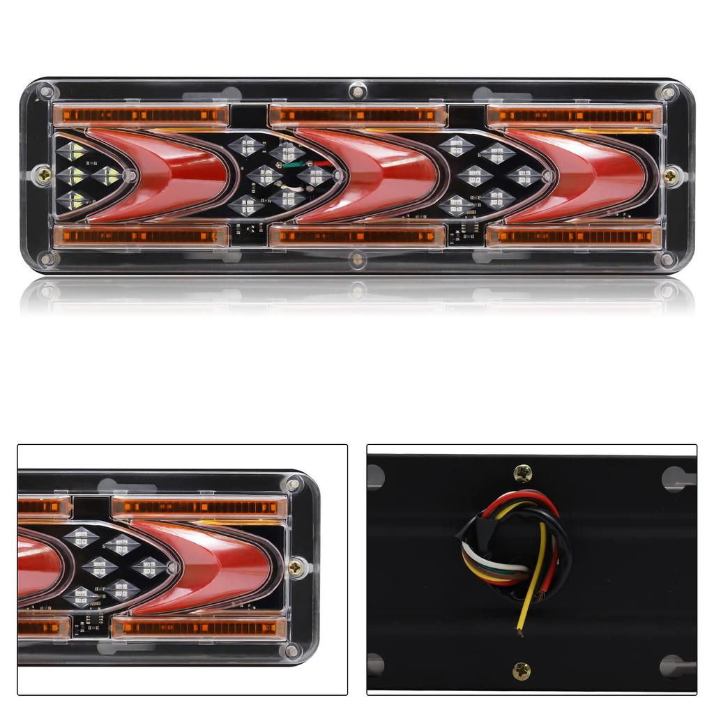 Biqing 2 STÜCKE LED Anhänger Brems- Stopp LKW Rücklauf Blinker Rückleuchten für LKW Anhänger Traktor LKW Kastenwagen Leuchten, Lichter,