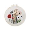 Embroidery Kit For  Beginners Cross  Stitch Diy Stamped Embroidery with Floral Pattern Embroidery