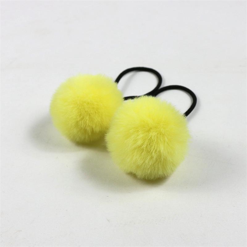 Topknot Hair Cartoon Imitation Rex Children's Adult Pompons Hair Band Accessories Ball Headdress Rabbit Small Hair