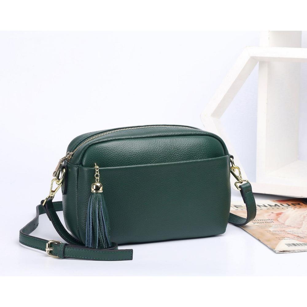 Niche Design Dámská taška Hovězí kůže Nová přes rameno Crossbody Kožená dámská čtvercová kabelka Kabelka Měkká kůže 100 Jednoduchá