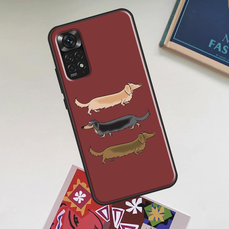 Dachshund Dog Case For Xiaomi Redmi Note 12 Pro Plus 8 9 10 11 Pro 8T 9S 10S 11S 12S 9C 10A 10C 12C Cover