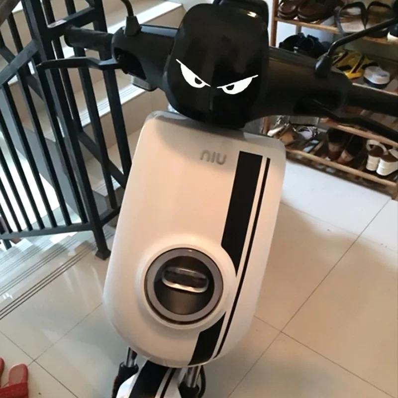 Evil Eyes Car Reflective Sticker Motorcycle Helmet Shape Body Sticker Personalized Decoration Sticker Car Motorcycle Accessories