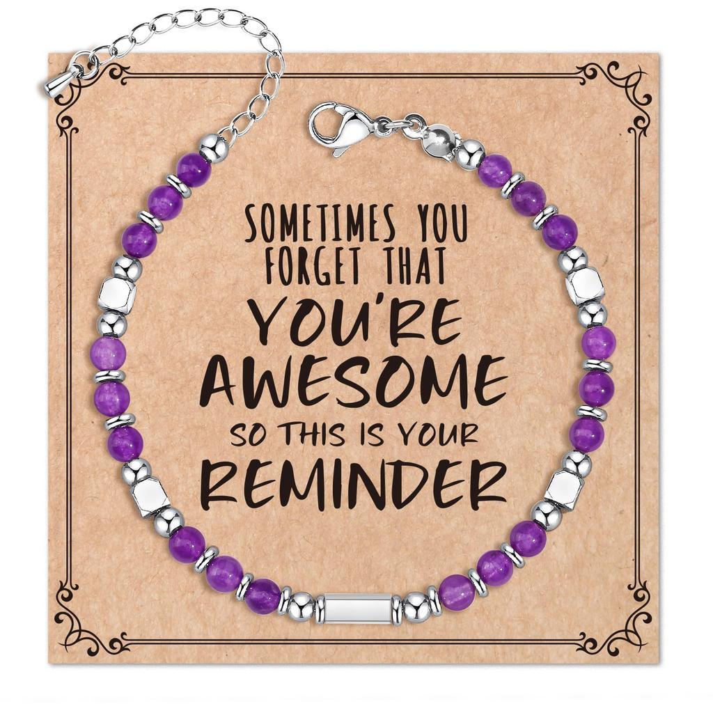 JYL TS Bracelet Letter Heart  Set Stackable Friendship & Personalized Luck