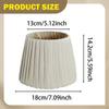Table Lampshade Bulb Guard Decorative Rustic Floor Light Shade Pleated Replacement for
